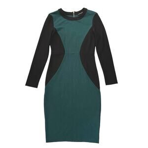 Victoria Beckham Women's Two Tone Rib Panel Dress Size Small